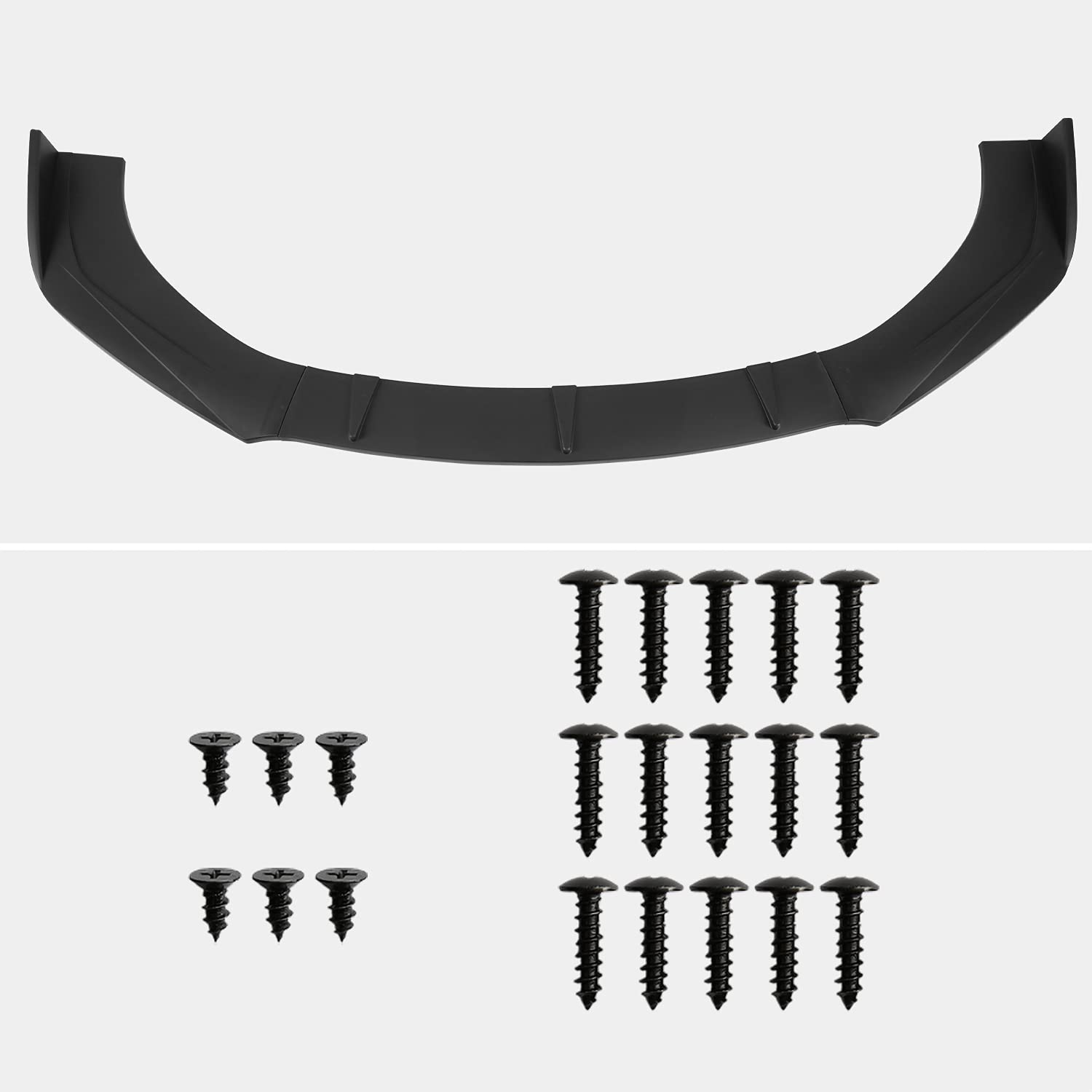 Front Bumper Lip Spoiler Spec-D Tuning Universal Black Body 3PC Style Set