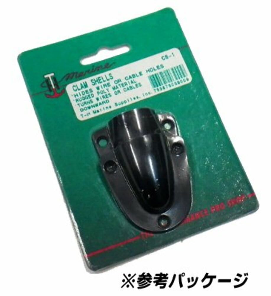 T H Marine CS1DP Clam Shell 9/16 X 1-7/8 in. BL Vent Clam Shell