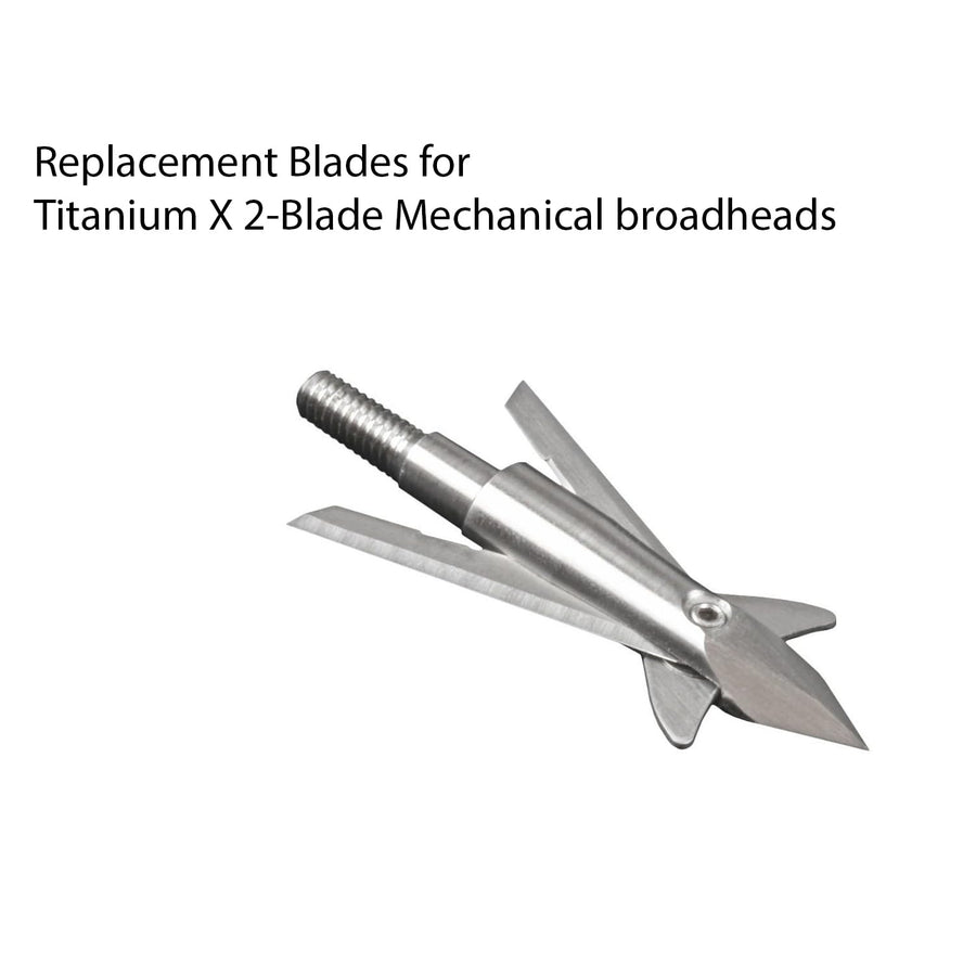 Stainless Steel TruGlo .031 in. Replacement Blade Set (3 Pack) for Titanium X 2 Blade Mechanical Broadhead