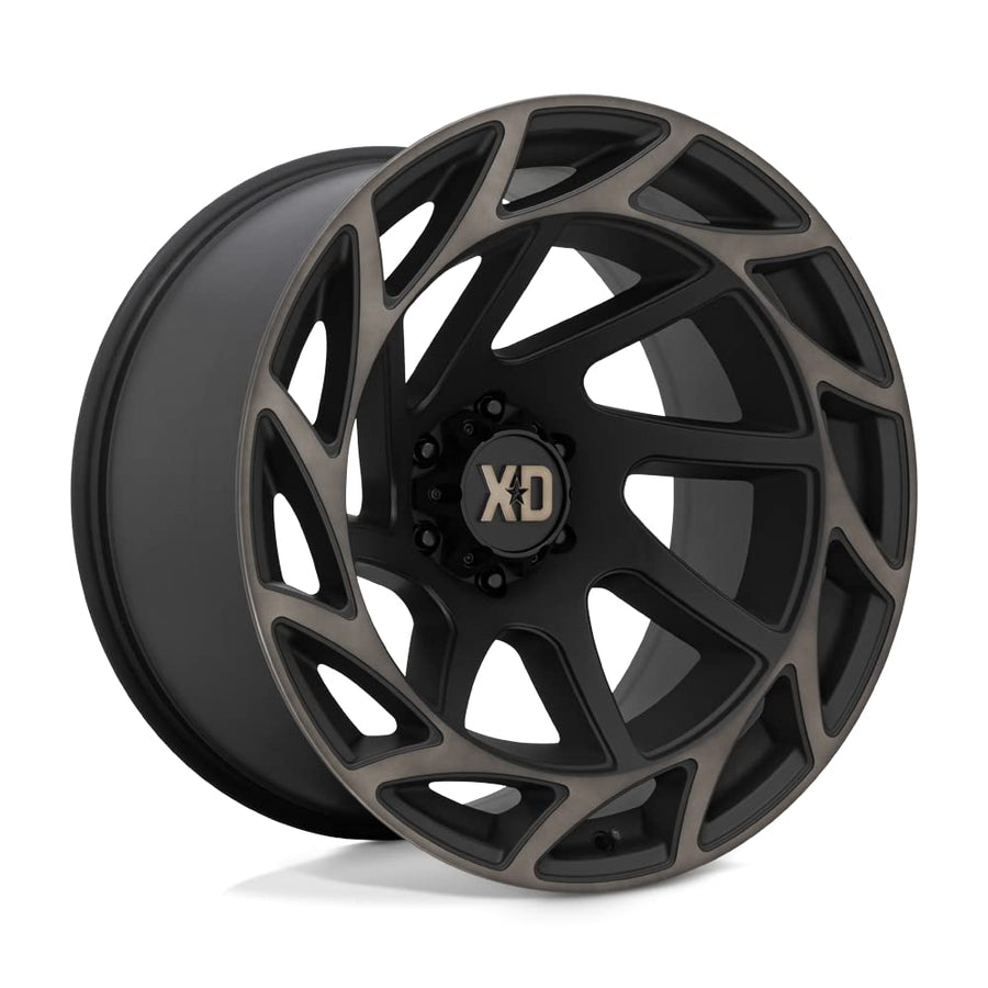 XD Wheels Onslaught Xd860 Satin Black with Bronze Tint Wheel with Alloy Steel (22 x 12. inches /6 x 106 mm, -44 mm Offset)
