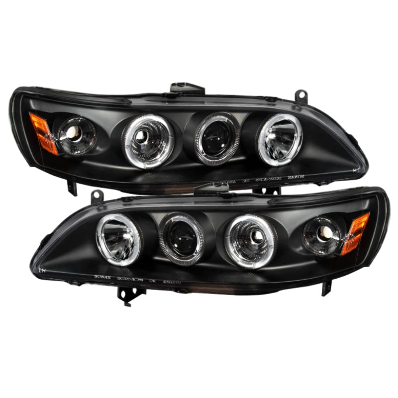 Auto Spyder 5010728 LED Halo Projector Headlights Black/Clear