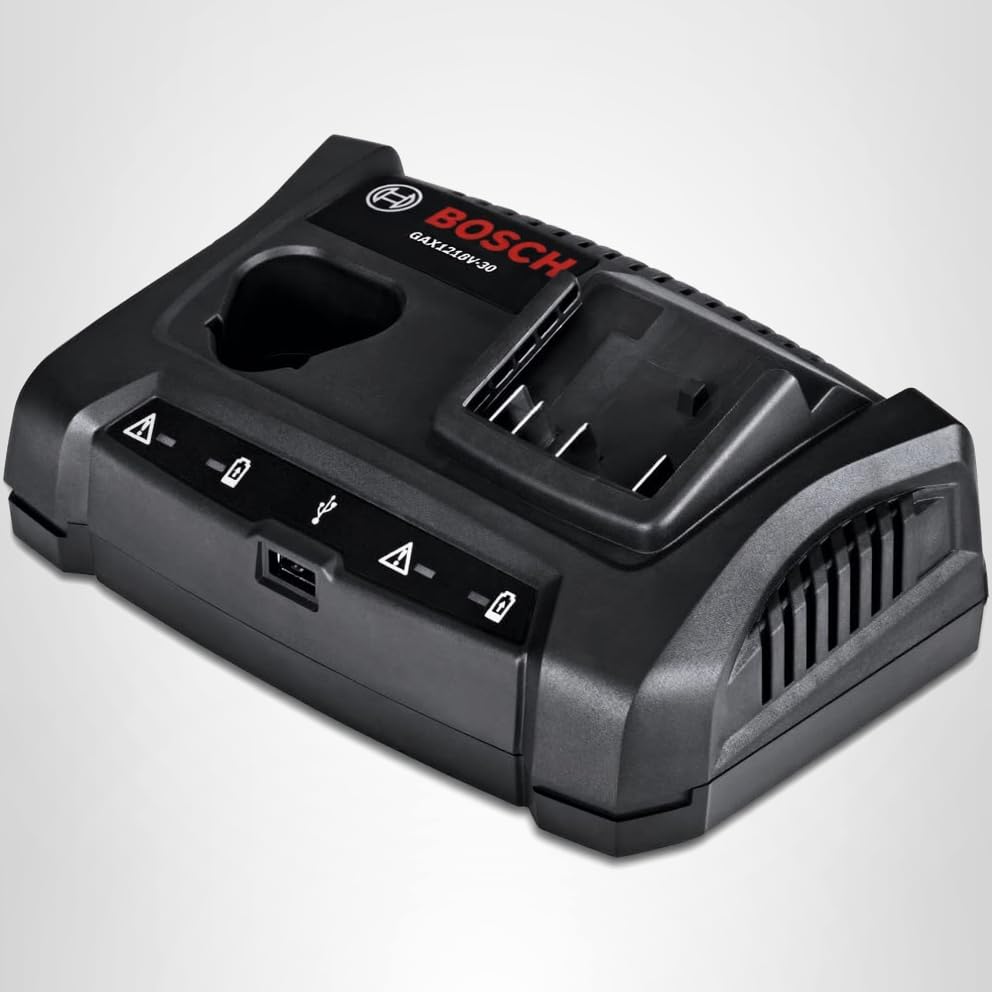 18V/12V Dual-Bay BOSCH Lithium-Ion Battery Charger GAX1218V-30