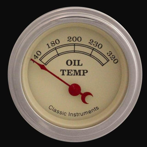 Vintage Classic Instruments VT28SLF 2-1/8" Oil Temperature Gauge