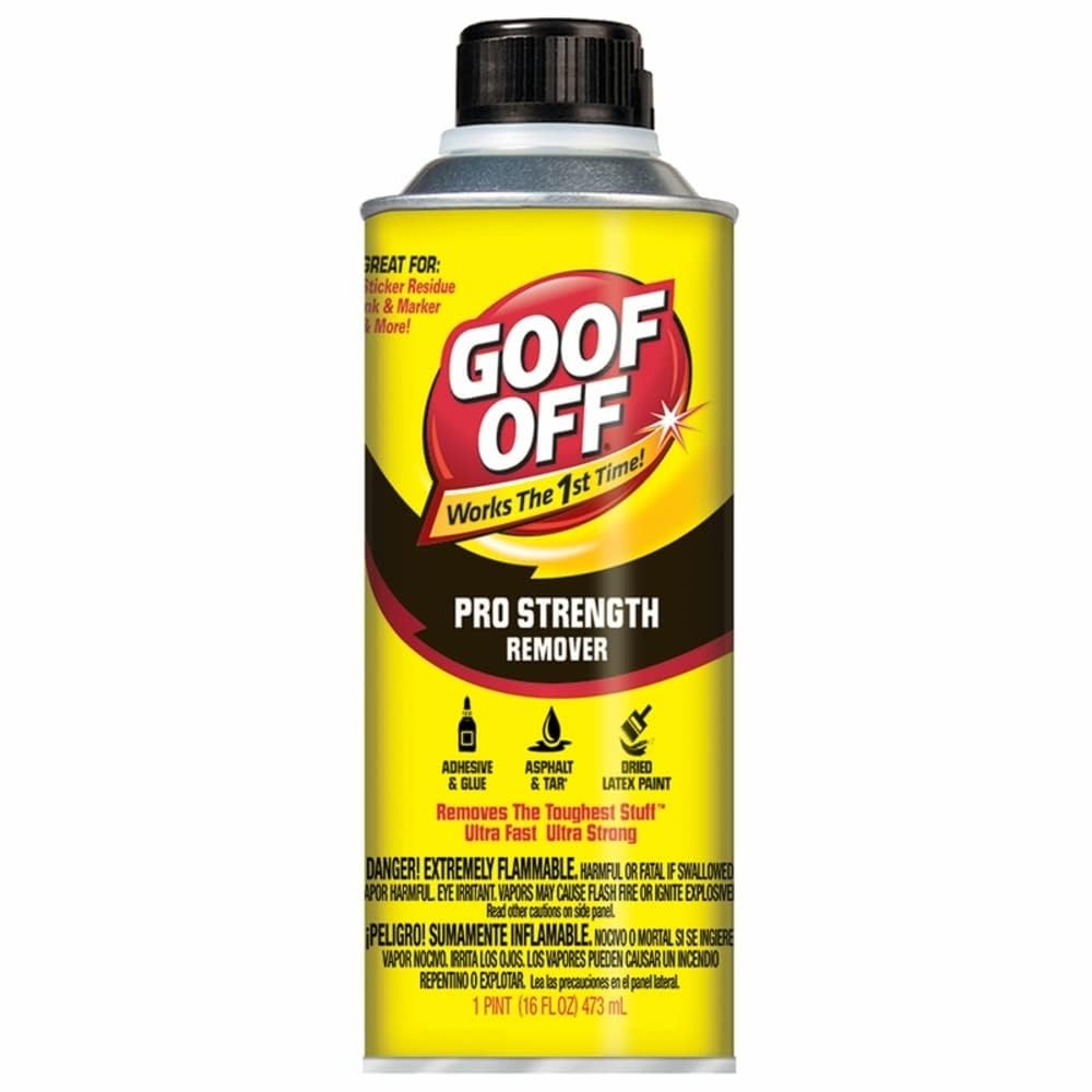 Goof Off FG653 Remover Professional Strength, Pourable 16-Ounce,Liquid