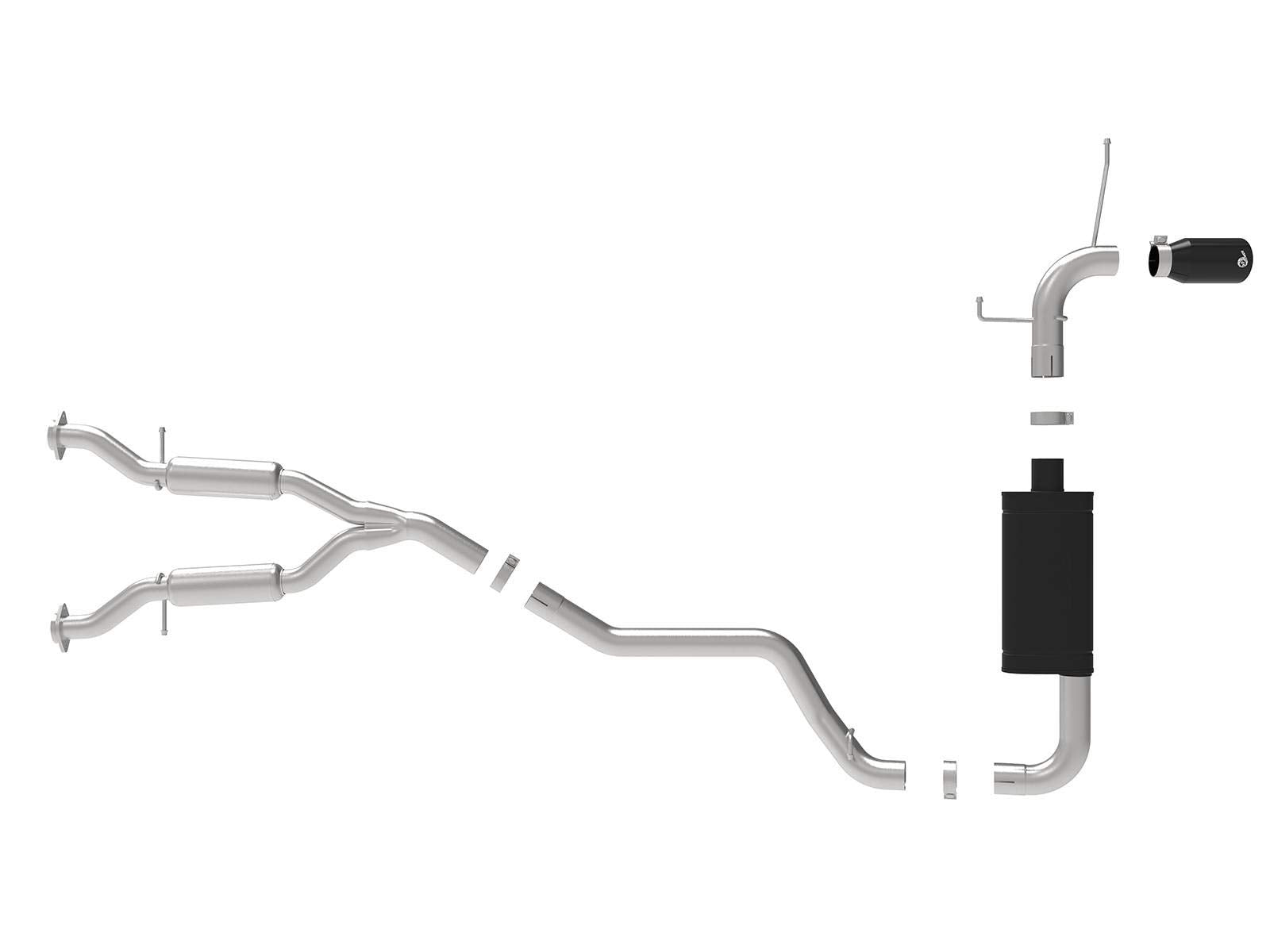 Large Bore HD aFe Power 49-38078-B Cat-Back Exhaust System