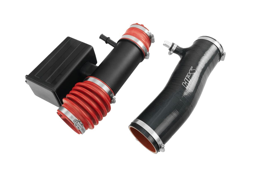 HPS Black Silicone Reinforced Post MAF Air Intake Hose Kit Compatible for 2016-2023 Toyota Tacoma 3.5L V6 Equipped with TRD airbox, 57-2126-BLK