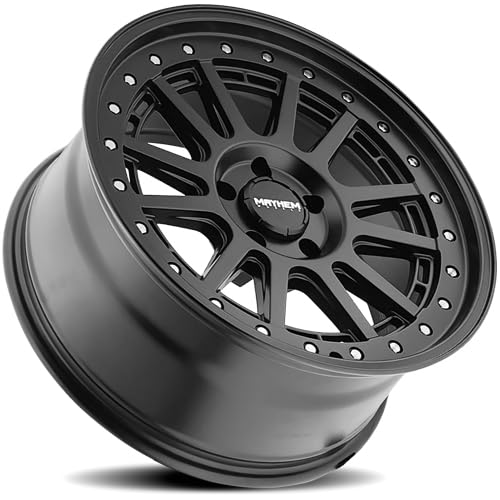 Compass Mayhem 8305 Black Wheel with Matte (15 x 7. inches /5 x 100 mm, 15 mm Offset)