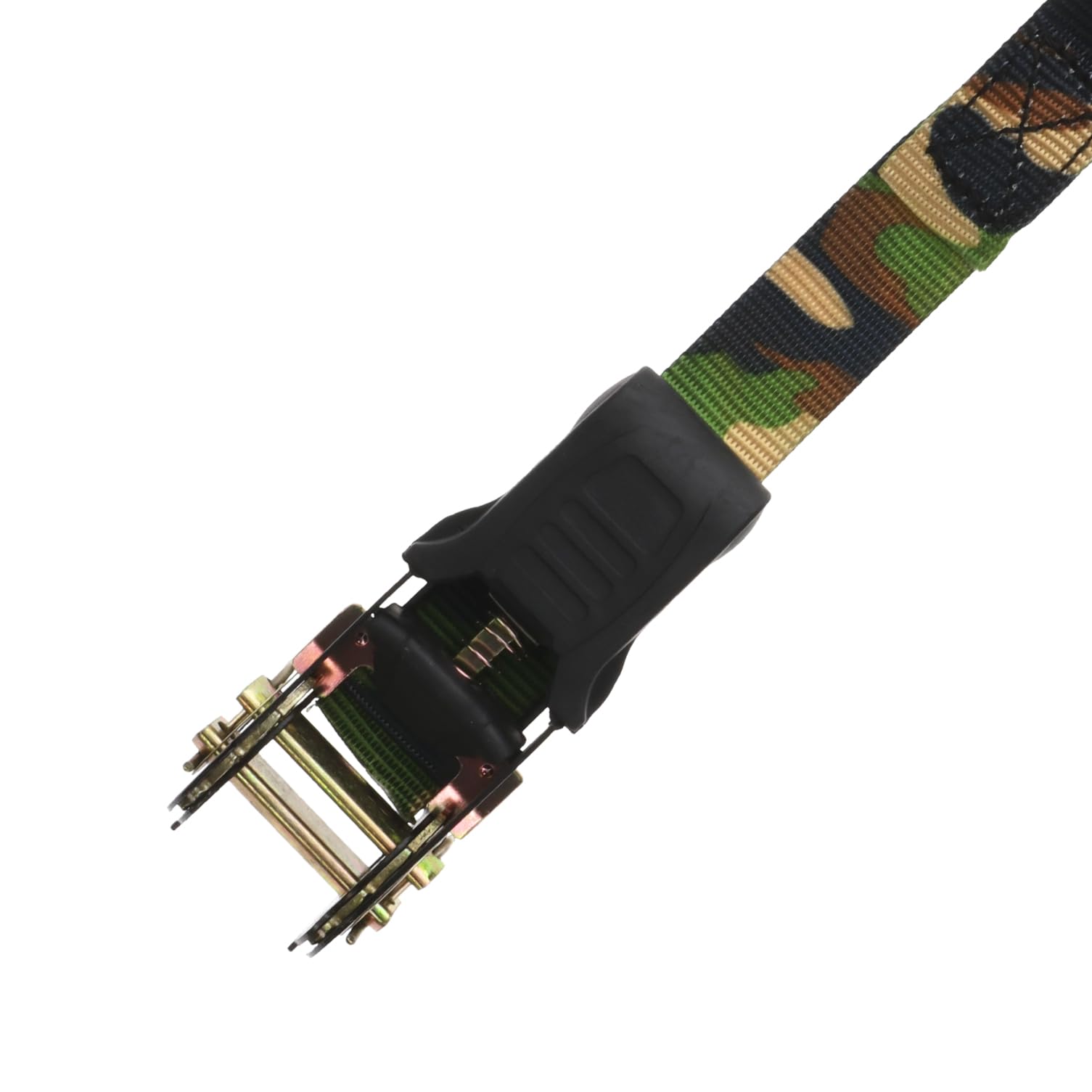 HME Reliable Durable Versatile Weather-Resistant Camouflage Ratchet 1500 lb Capacity 1' x 8' Tie-Down Straps - 4 Pack