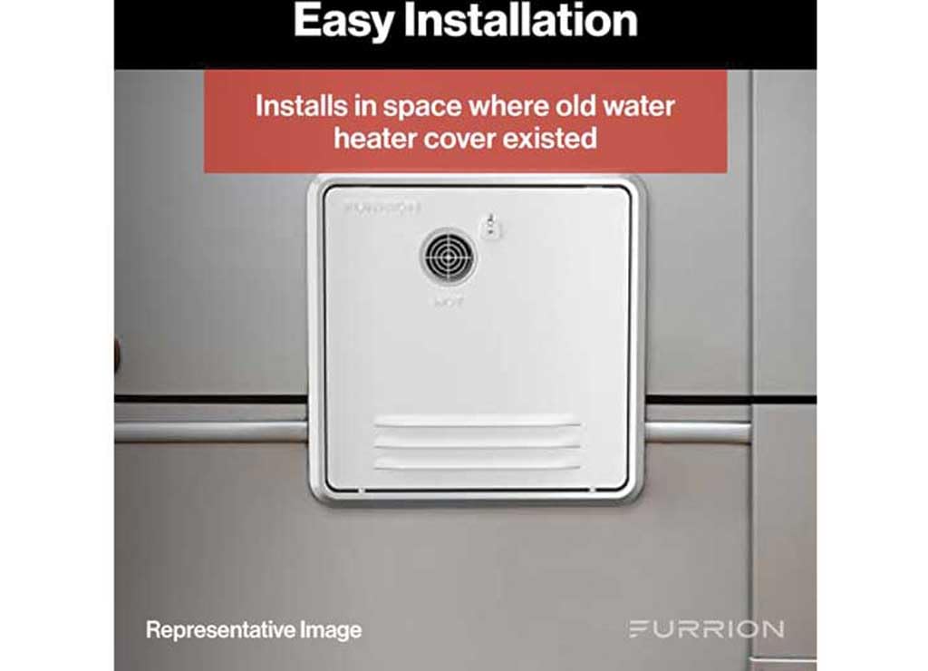 Furrion Retrofit Door 18.1" x 18.1" for Tankless RV Water Heating System FWH46EA-PS-AM White