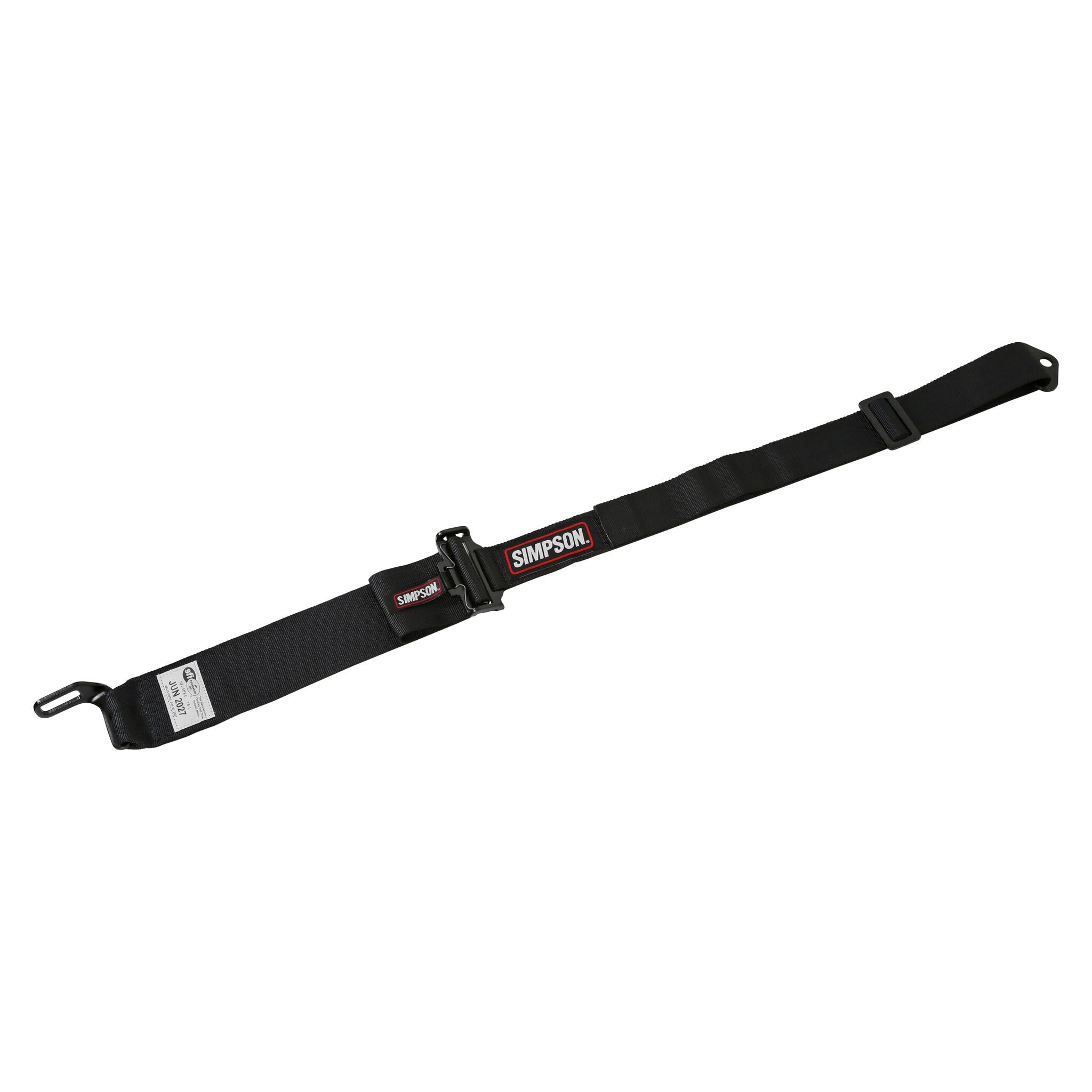 Harness Simpson Racing 29063BKH1X - 5 Point - Latch & Link - Bolt in - Pull Down - 55" L - Rollbar Mount - Black - Each