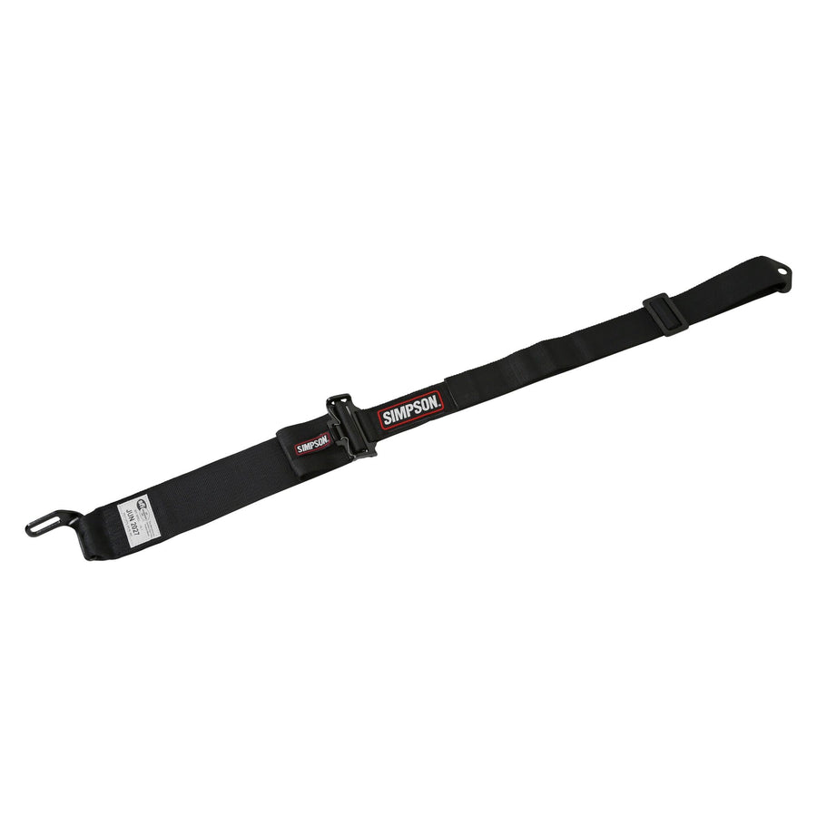 Harness Simpson Racing 29063BKH1X - 5 Point - Latch & Link - Bolt in - Pull Down - 55" L - Rollbar Mount - Black - Each