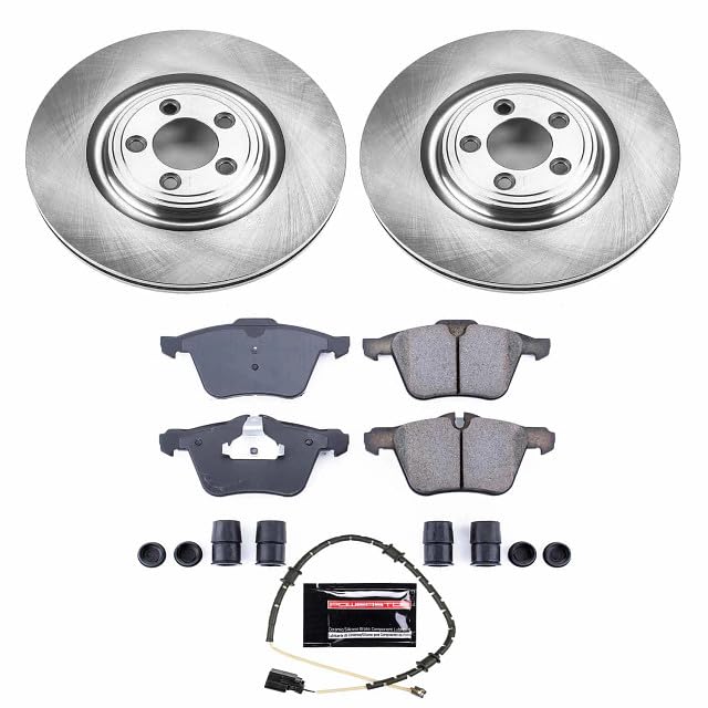 Power Stop KOE6282 Replacement Front Stock Brake Kit For Jaguar XF 2010-2015, Jaguar XJ 2010-2019, Jaguar XK 2010-2015 [Model Specific]