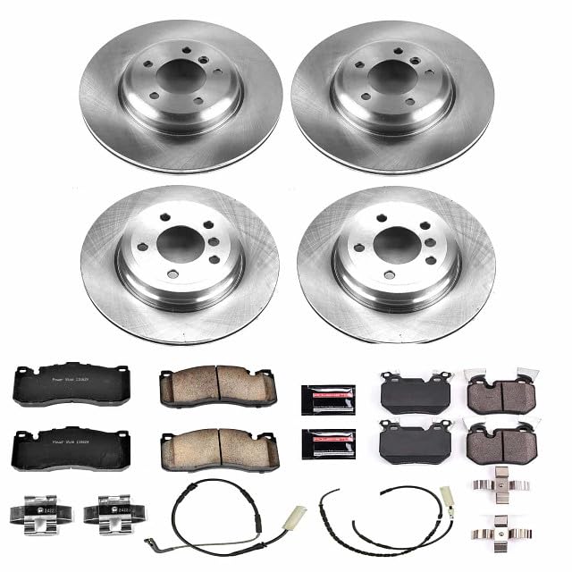 Power Stop KOE5686 Front and Rear Replacement Brake Kit-OE Brake Rotors & Ceramic Brake Pads For BMW 135i 2008-2010 [Model Specific]