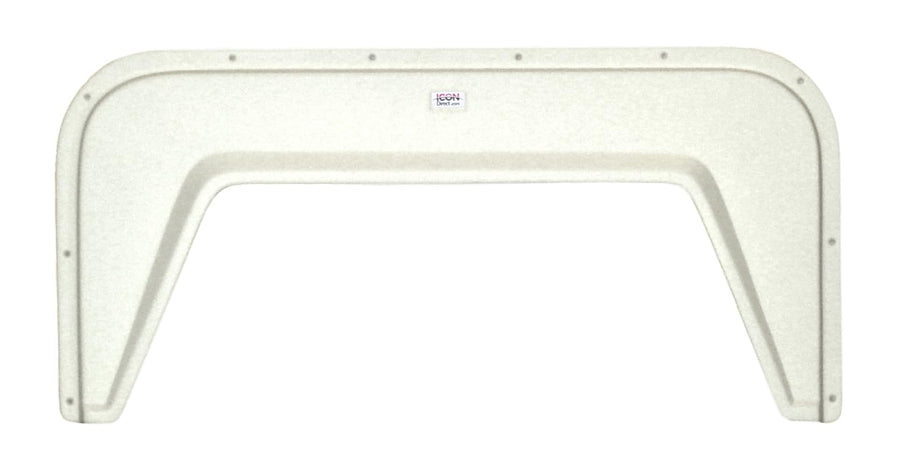 Single Axle Fender Skirt ICON 12130 for Vanguard - Colonial White