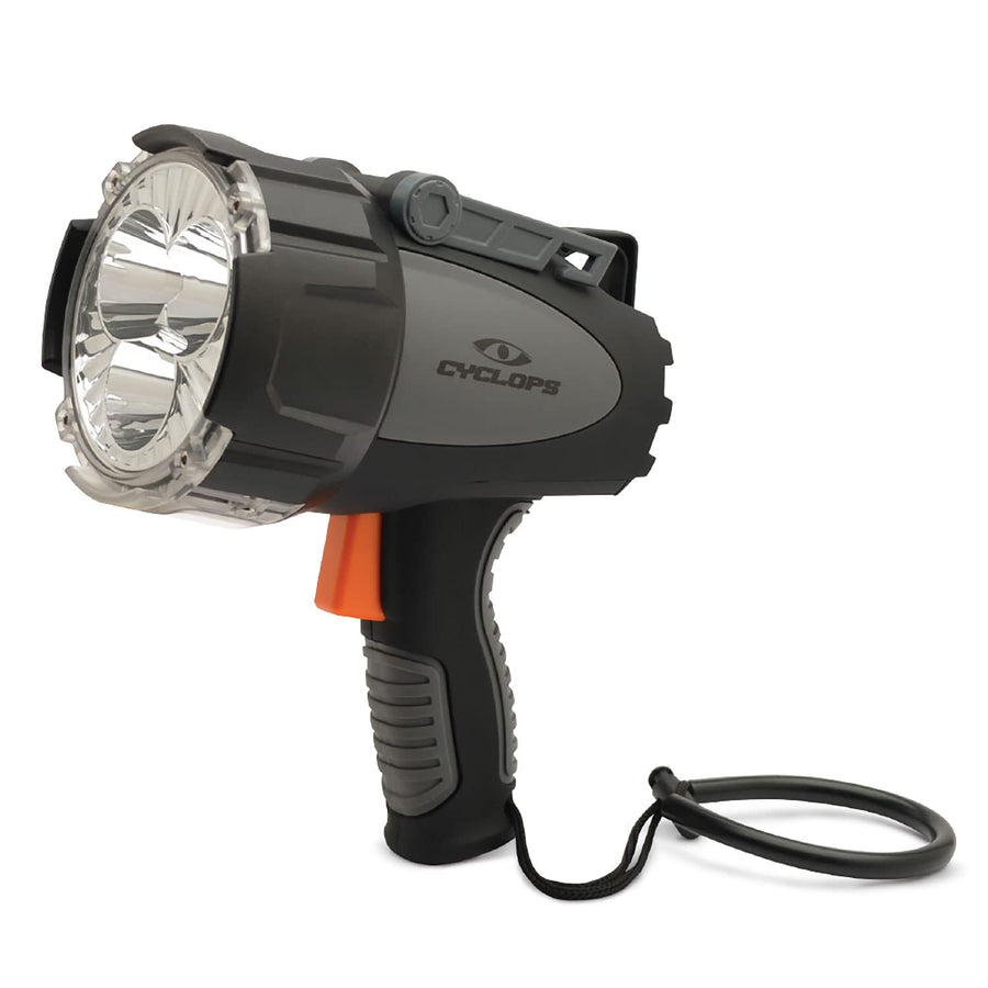 Rechargeable Cyclops 6000 Lumen Portable Handheld REVO Spotlight Flashlight with Car Charger/Adapter