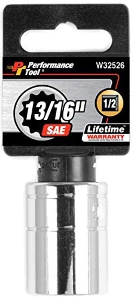 W32526 Performance Tool 1/2-Inch Drive 13/16-Inch 12pt Socket