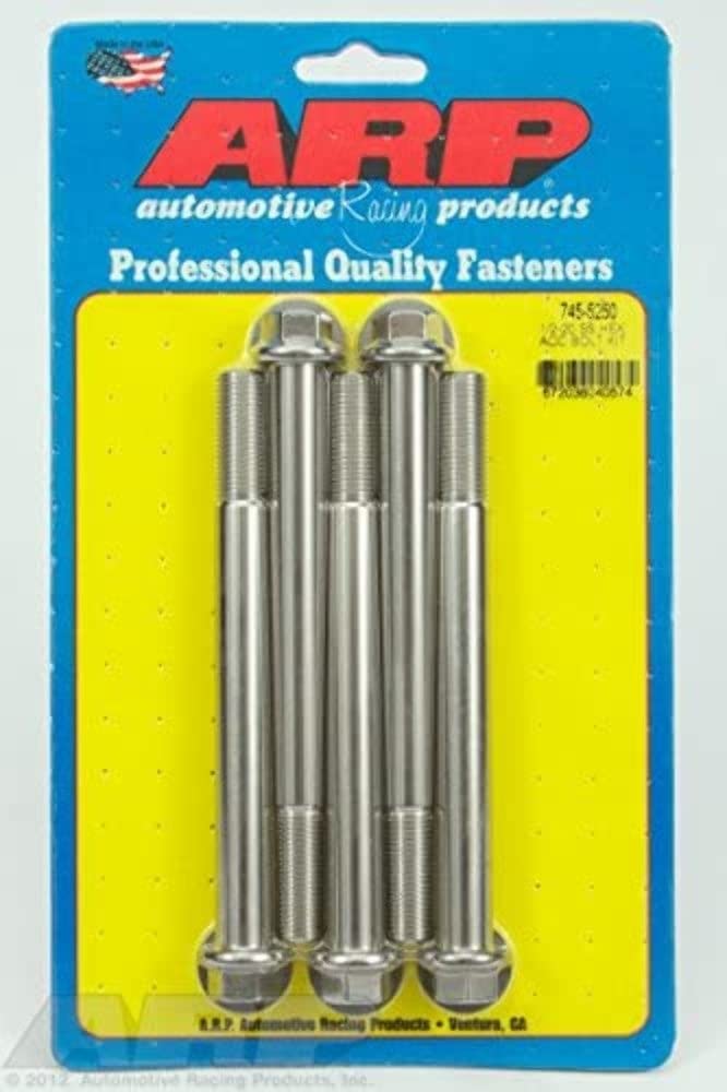 ARP 1/2-20" x 5.250 UHL 6-Point Stainless Steel Bolt Kit - 5 Piece 745-5250