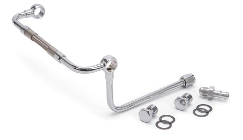 Thunder Edelbrock and Performer Series Fuel Line Kit, Chrome