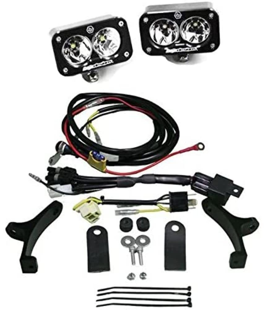 Baja Designs Squadron Pro Motorcycle LED Headlight Kit (D/C) w/Shell (Blue Shell)