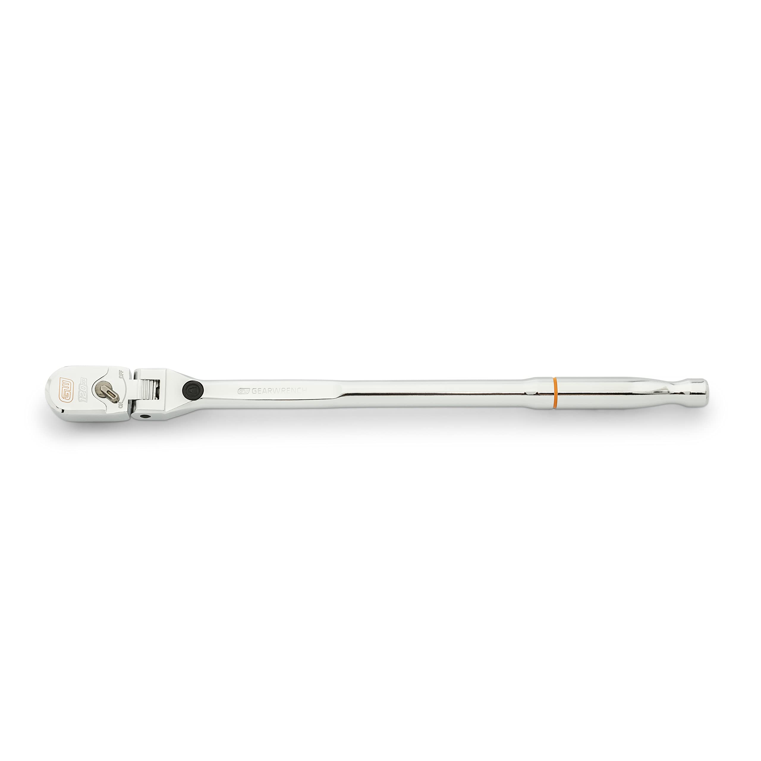 3/8" Drive GEARWRENCH 120XP Locking Flex Head Ratchet with Full Polish Grip - 81297