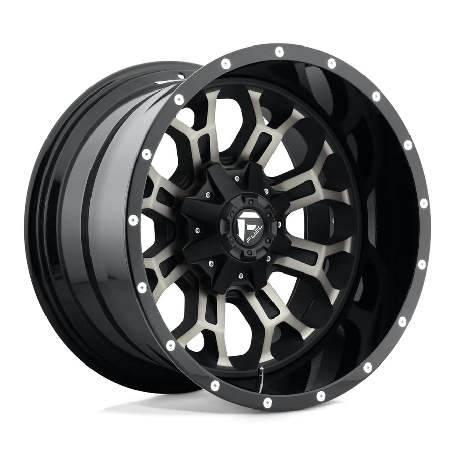 D561 CRUSH FUEL OFF-ROAD 18X9, 8X6.5, 5.79, 20mm GLOSS MACHINED DOUBLE DARK TINT - D56118908257