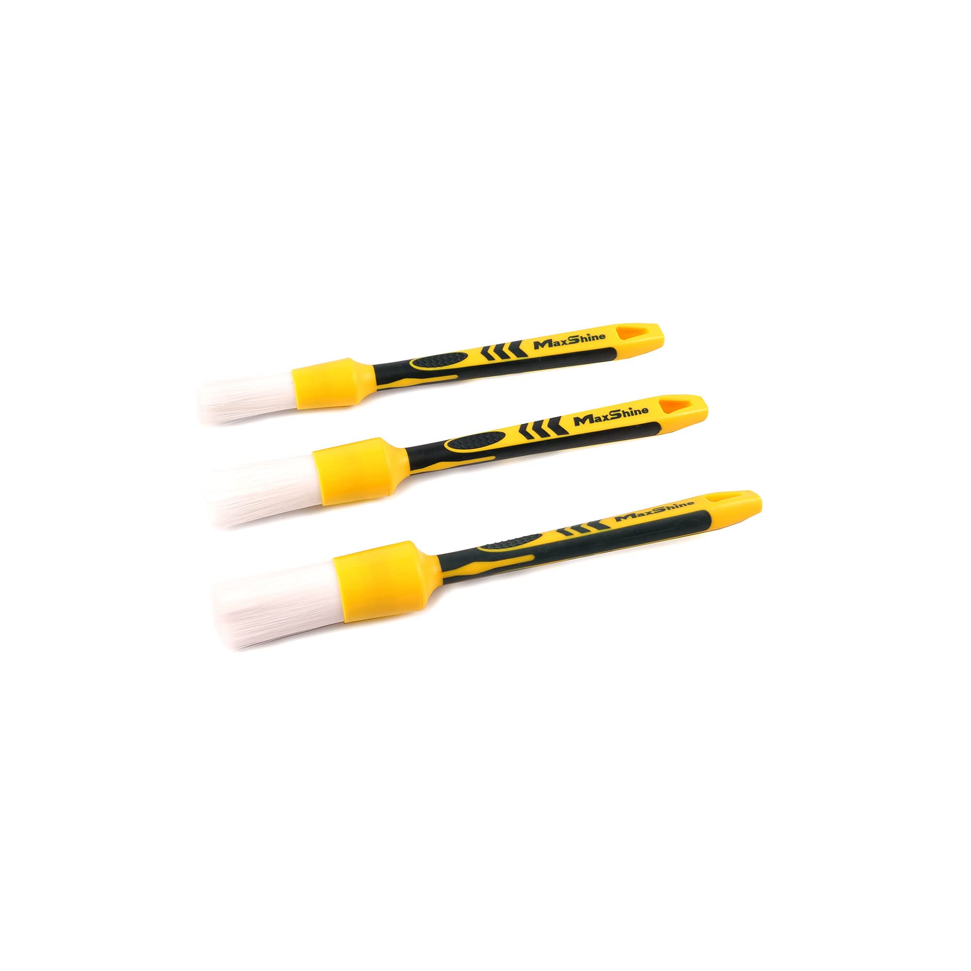 Maxshine Universal Medium #12 White Classic Detailing Brush – Soft, Durable Synthetic Bristles – High-Density Brush for Interior & Exterior Cleaning – Premium Car Detailing Tool