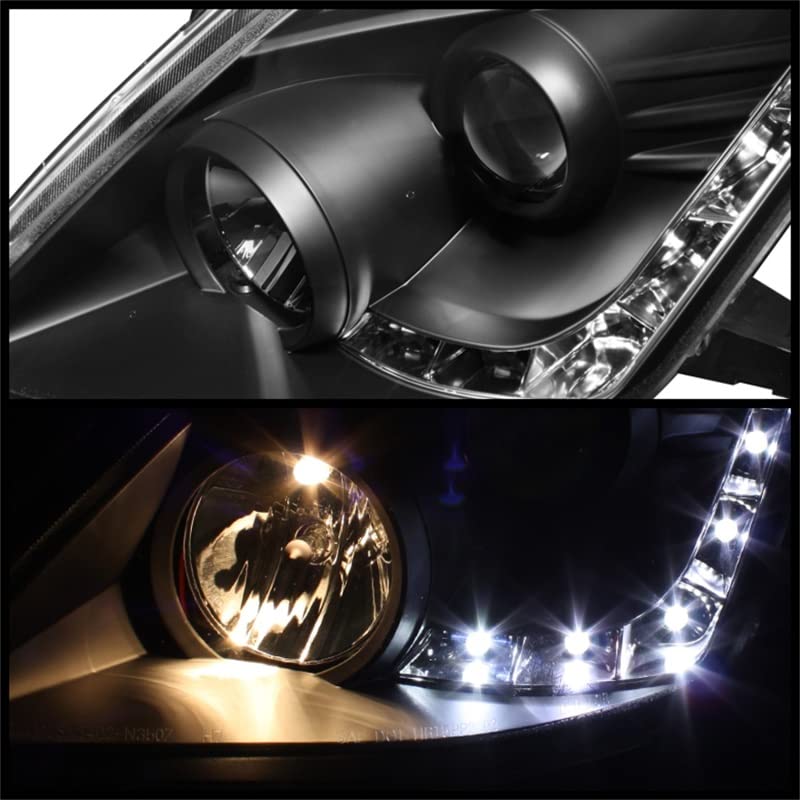 Projector Style Spyder Auto 5042316 Headlights Black/Clear