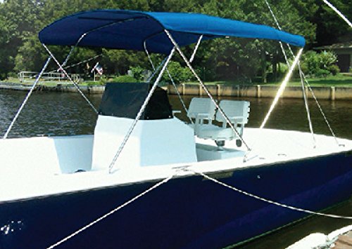 Carver Covers 3 Bow Bimini Top 603A07 73-78In J Red Canvas Made by Carver Covers