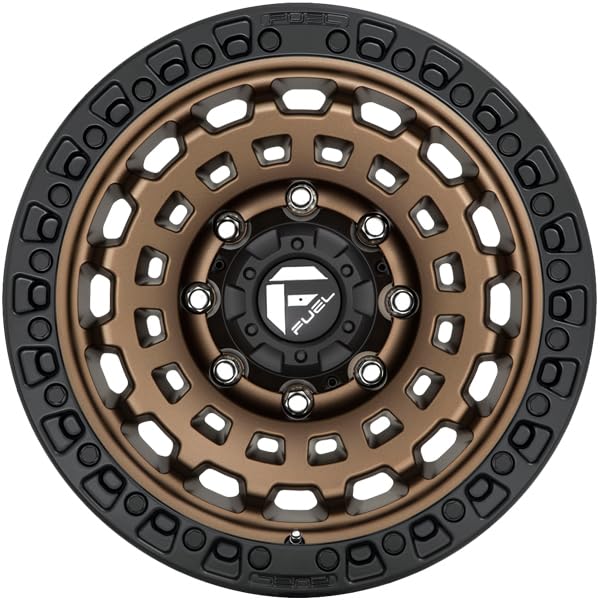 D634 ZEPHYR BRONZE Fuel Offroad Wheel with Black (17 x 9. inches /5 x 127 mm, -12 mm Offset)