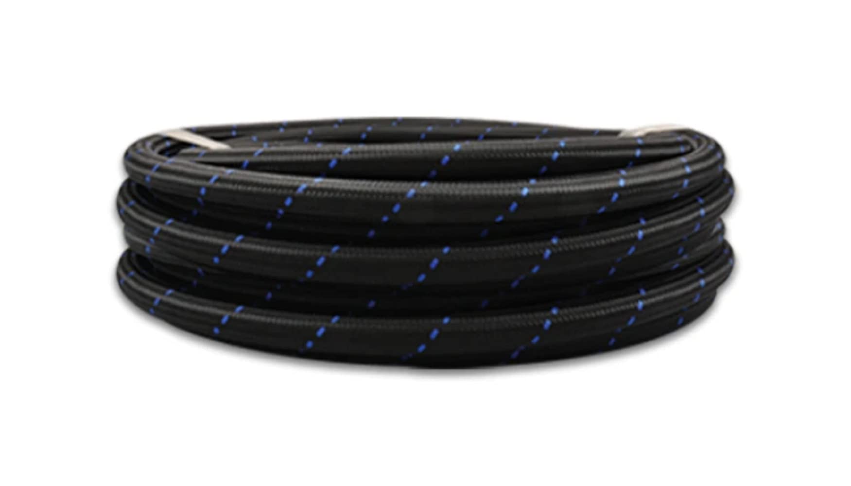 10ft Roll Vibrant Performance -10 Black Blue Nylon Braided Flex Hose
