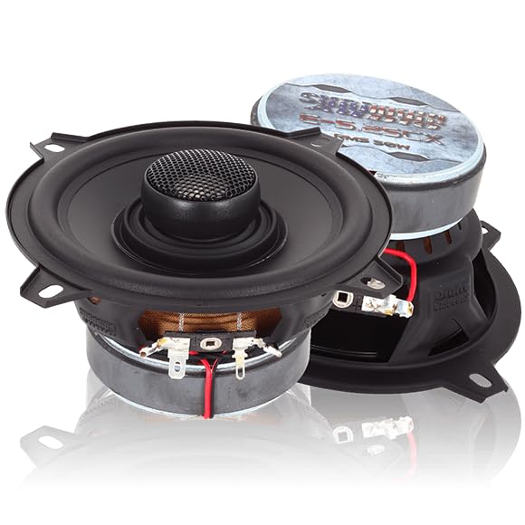 E-5.25CX Sundown Audio 5.25" Coaxial Car Speakers - 2-Way Full Range System with Titanium Tweeters - 50W RMS, 4-Ohm - Direct OEM Replacement, Easy 2.5" Mount, Grilles for Clear Audio