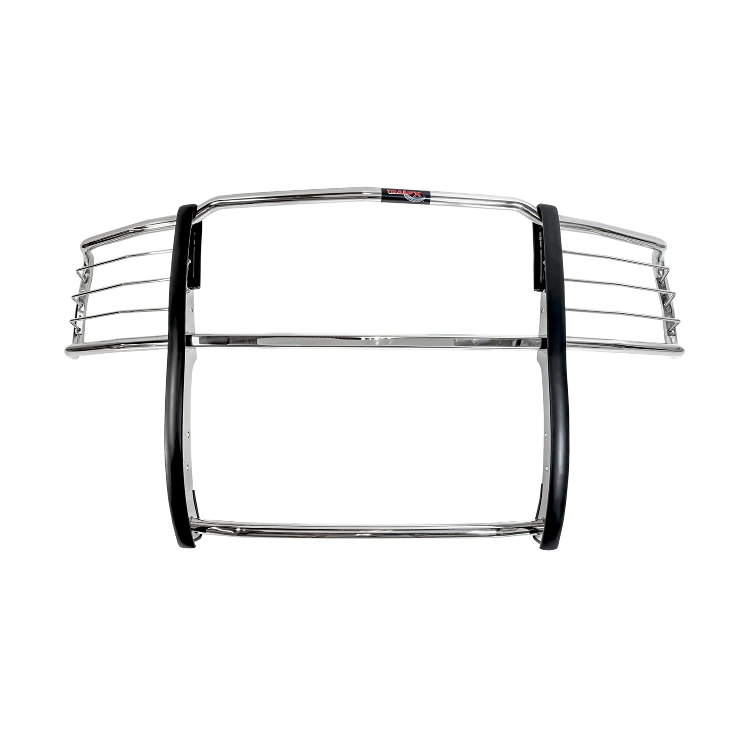 Grille Guard TrailFX E0033S with Brush Guard for Chevrolet Silverado 1500 2014-2018 Polished Stainless Steel 1-Piece Grill Guard