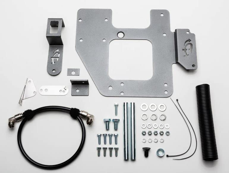 Compressor Bracket & Hardware UDA 122-7810 - JK Engine Bracket for ARB Dual Air Compressor - Black