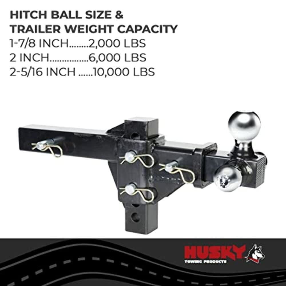 Adjustable HUSKY TOWING 30001 Tri-Ball Mount