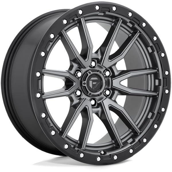 22x12 REBEL 6x135.00 MATTE GUN METAL BLACK BEAD RING (-44 mm)