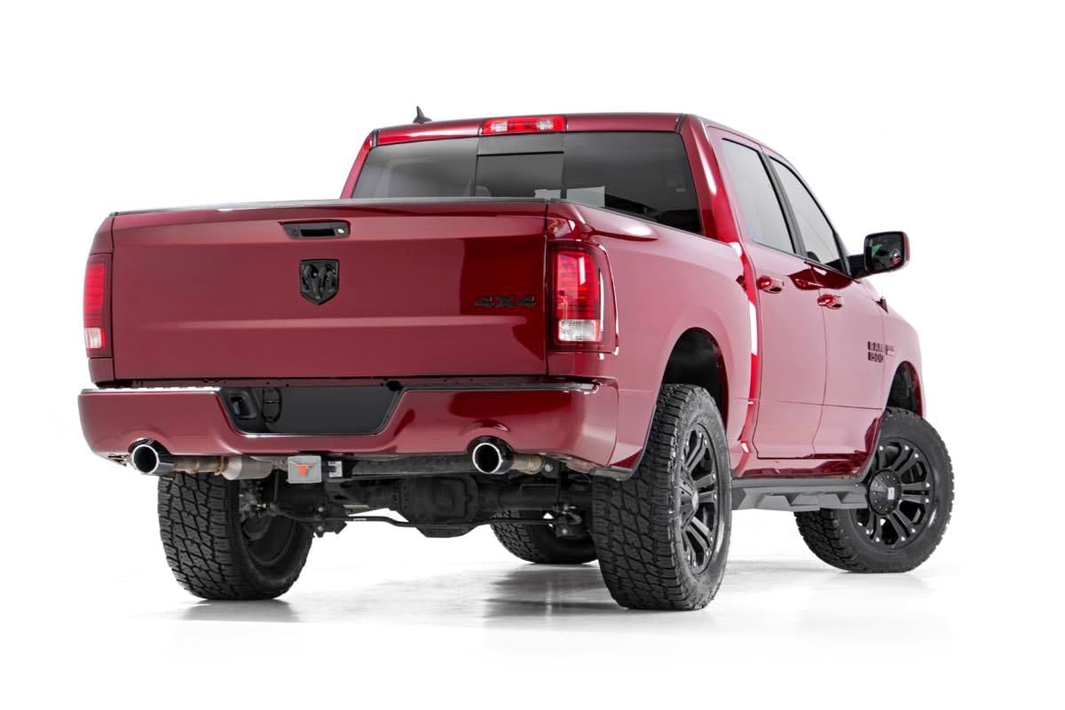 3" Rough Country Suspension Lift Kit with Strut Spacers & N3 Rear Shocks for Ram 1500 4WD (2012-2018) - Silver Upper Control Arms