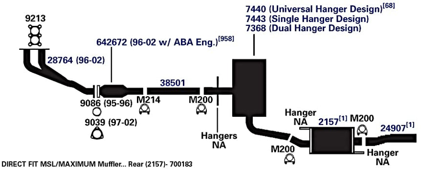 Exhaust Pipe AP Exhaust Products 24907