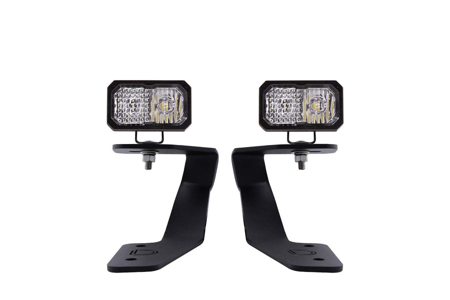 Diode Dynamics Backlit Stage Series Ditch Light Kit for compatible with Subaru WRX 2022-2026, C2 1.0 Sport White Combo