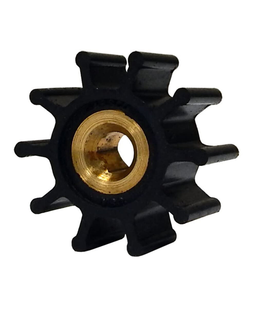 Nitrile Jabsco 9200-0023-P, Drive Type 4, 10 Blade, 1-19/32 Diameter, 3/4 Width, 5/16 Shaft, Brass Insert