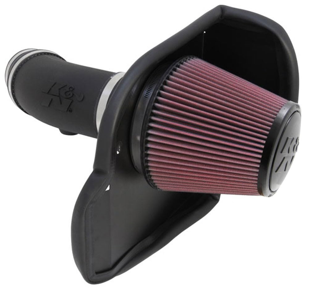 K&N Cold Air Intake System: High-Flow Air Filter, Acceleration & Increase Performance: Compatible with 2011-2023 Chrysler/Dodge: 300, Challenger, Charger, 63-1565