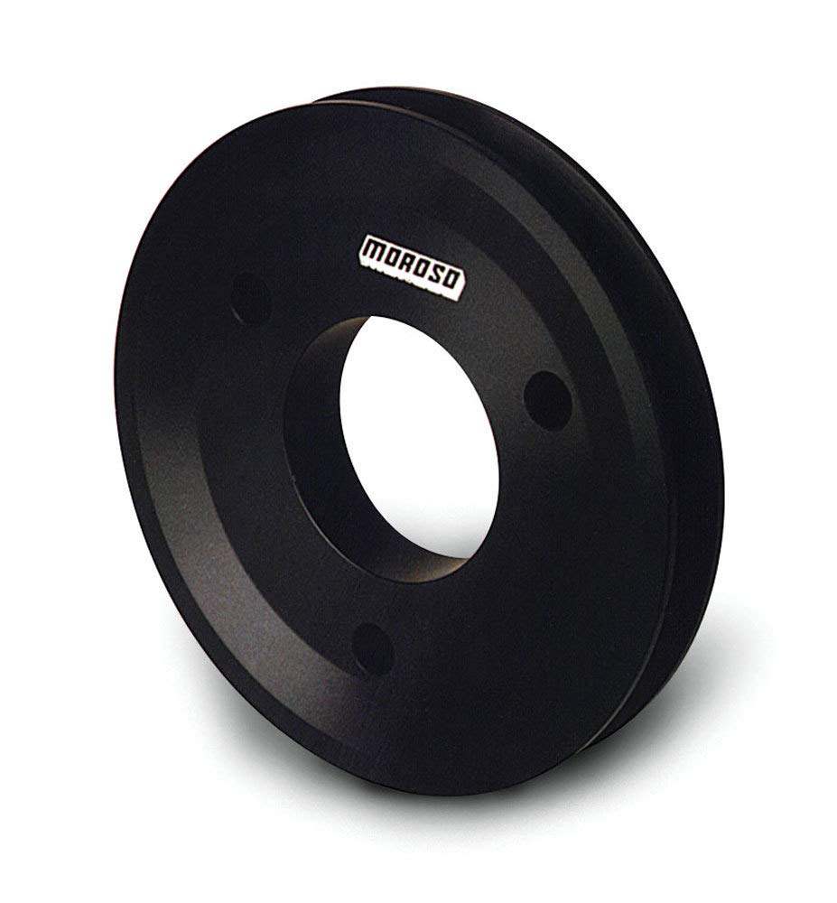 Moroso Billet Aluminum 64201 Single Groove Crank Pulley, Fits Big Block Chevy Engines