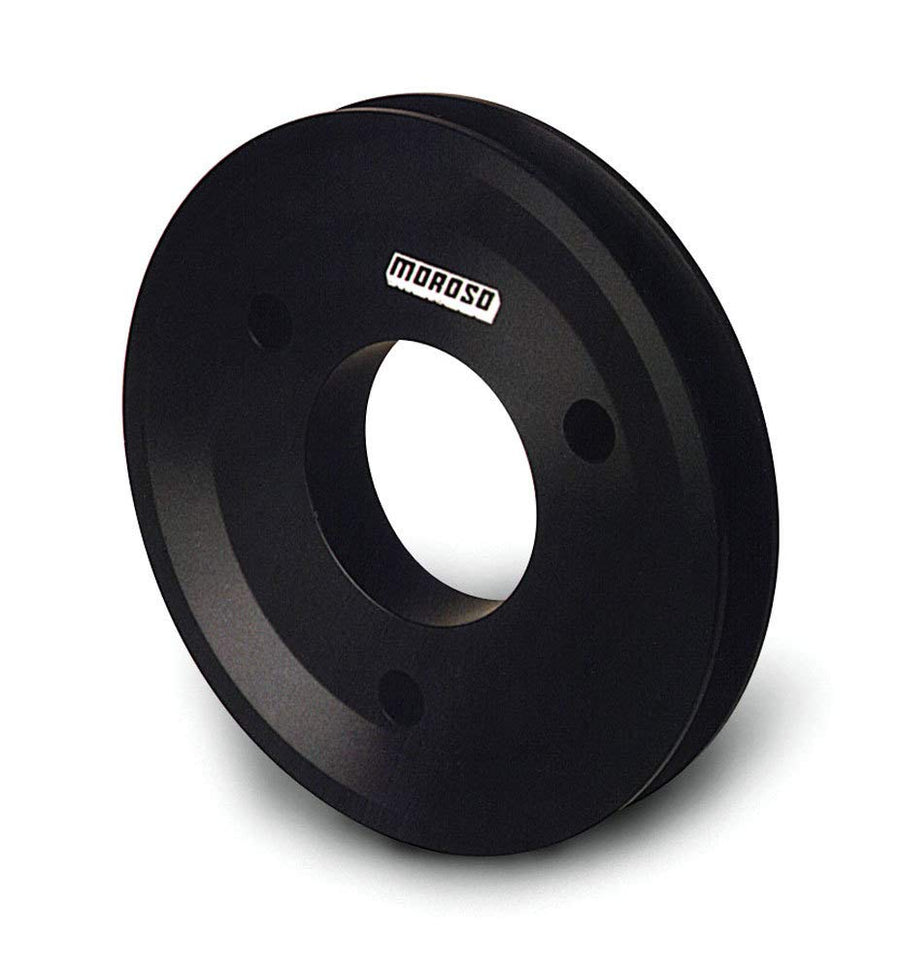 Moroso Billet Aluminum 64201 Single Groove Crank Pulley, Fits Big Block Chevy Engines