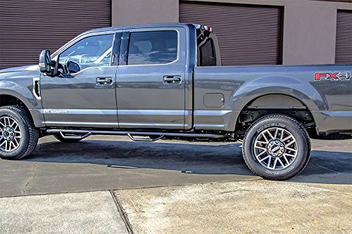 Toyota Tacoma RealTruck Nerf Steps | Wheel-to-Wheel, Heavy Duty Steel, Gloss Back | T0678QC | Fits 2005-2015 Toyota Tacoma Access Cab 6' Standard Bed, SRW Gas