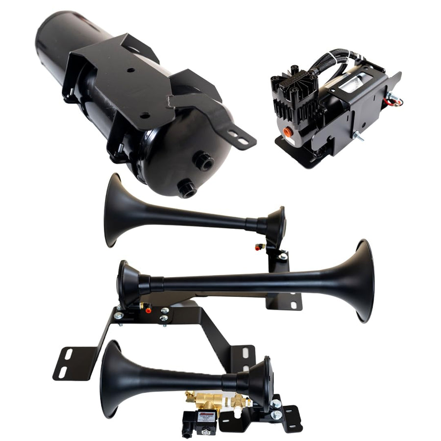 AIR SYSTEMS AND DIRECT FIT TRAIN HORN FOR 2020-2024 GM 2500HD/3500HD - Air Only - Onboard Air System Without Horns
