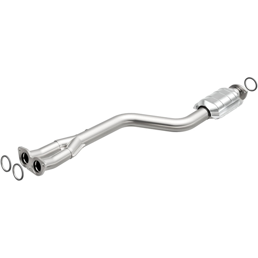 Direct-Fit MagnaFlow Catalytic Converter OEM Grade Federal/EPA Compliant 49132 - Stainless Steel 2.5in Main Piping, 41in Overall Length, Pre-Converter O2 Sensor - GS300 OEM Replacement