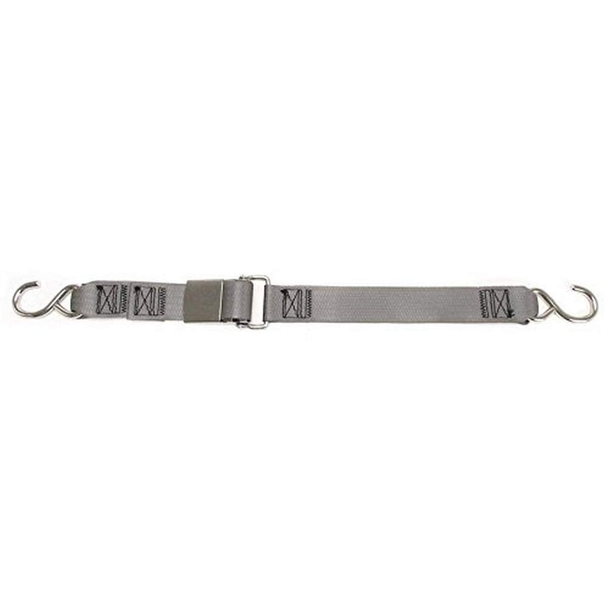 Kwik-Lok BoatBuckle Stainless Steel Gunwale Tie-Down, 2-Inch x 10-Feet