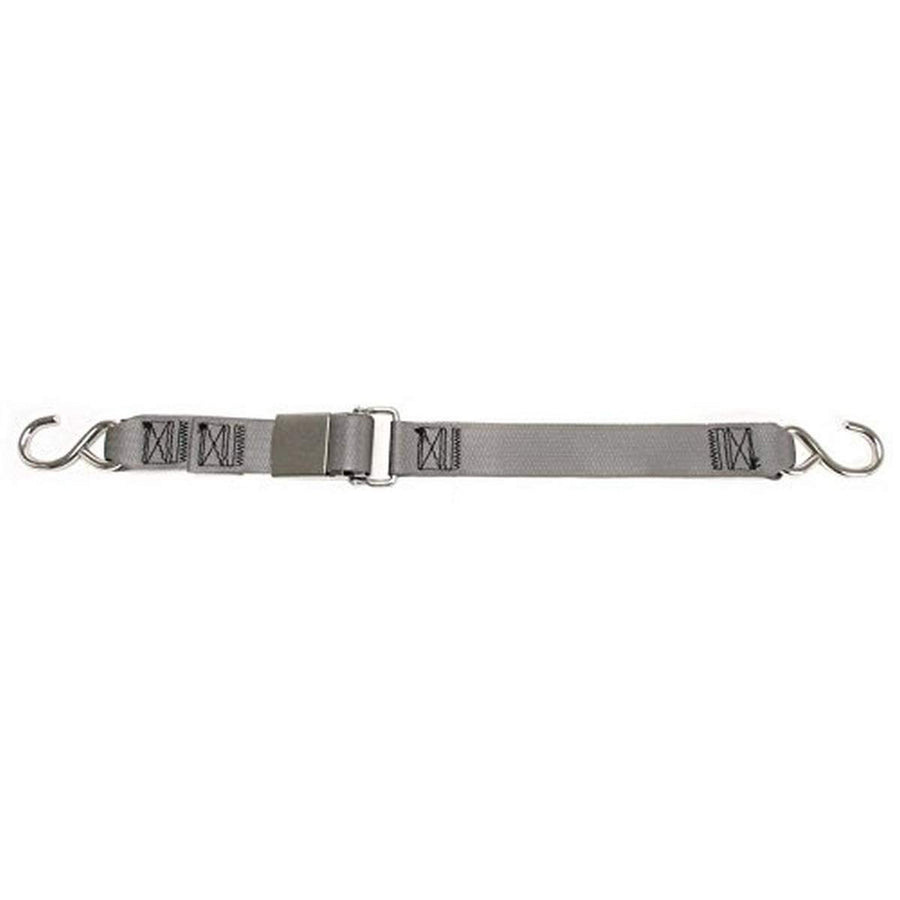 Kwik-Lok BoatBuckle Stainless Steel Gunwale Tie-Down, 2-Inch x 10-Feet