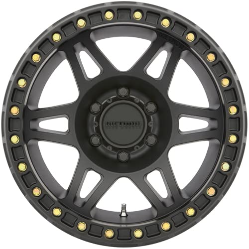 Beadlock Method Race Wheels Black Wheel with Matte (17 x 9. inches /8 x 6 mm, -44 mm Offset)