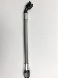 10AN Fragola PTFE Hose Assembly Straight x 45 Degree 10in