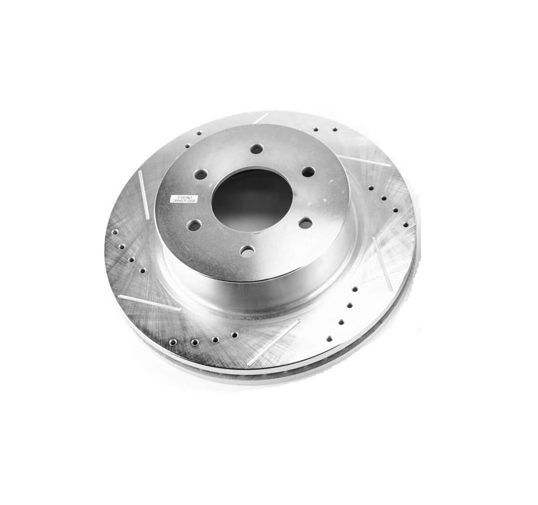 PowerStop - 16-22 Nissan Titan XD Evolution Drilled & Slotted Front Left Rotor (JBR1754XL)